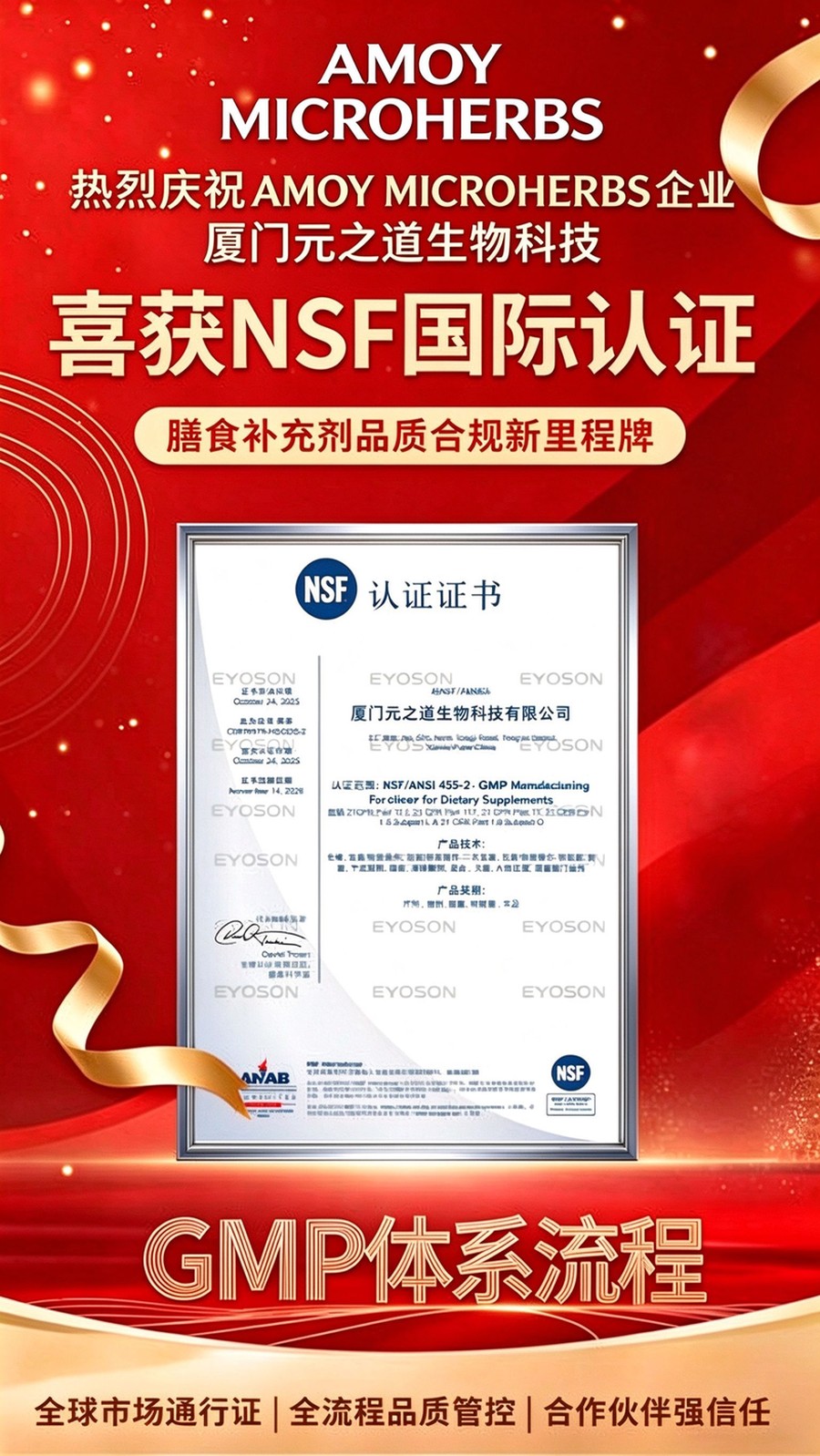 NSF/ANSI 455-2 GMP